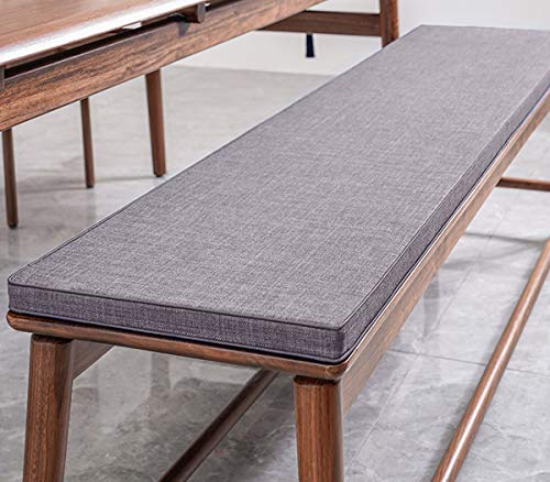 Coussin balancelle 120x40 anti-glisse pour banc bois inconfortable