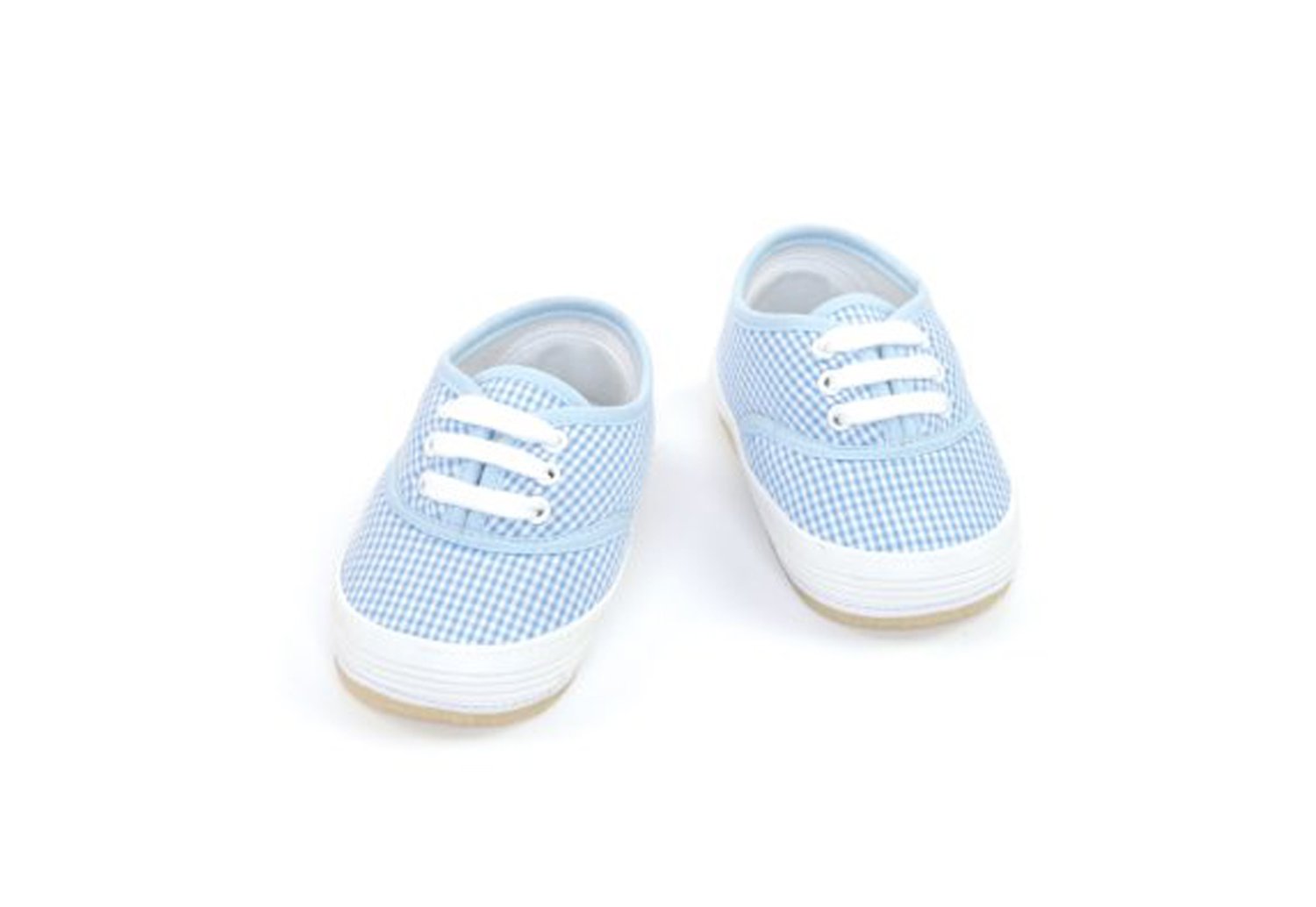 Mud Pie Baby Little Prince Gingham Tennis Shoes