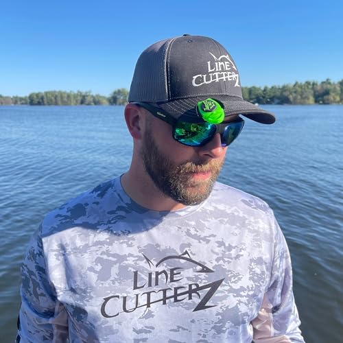 Image of LINE CUTTERZ Patented Dual Hybrid Ceramic Cutter + Stainless Steel Micro Scissors Fishing Line Cutter - Orange