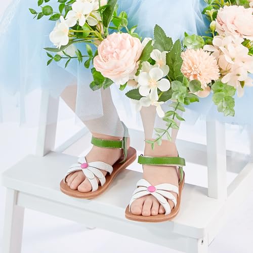 Image of GINFIVE Toddler Girls Sandals Little Girls Kids Summer Shoes Toddler Sandals