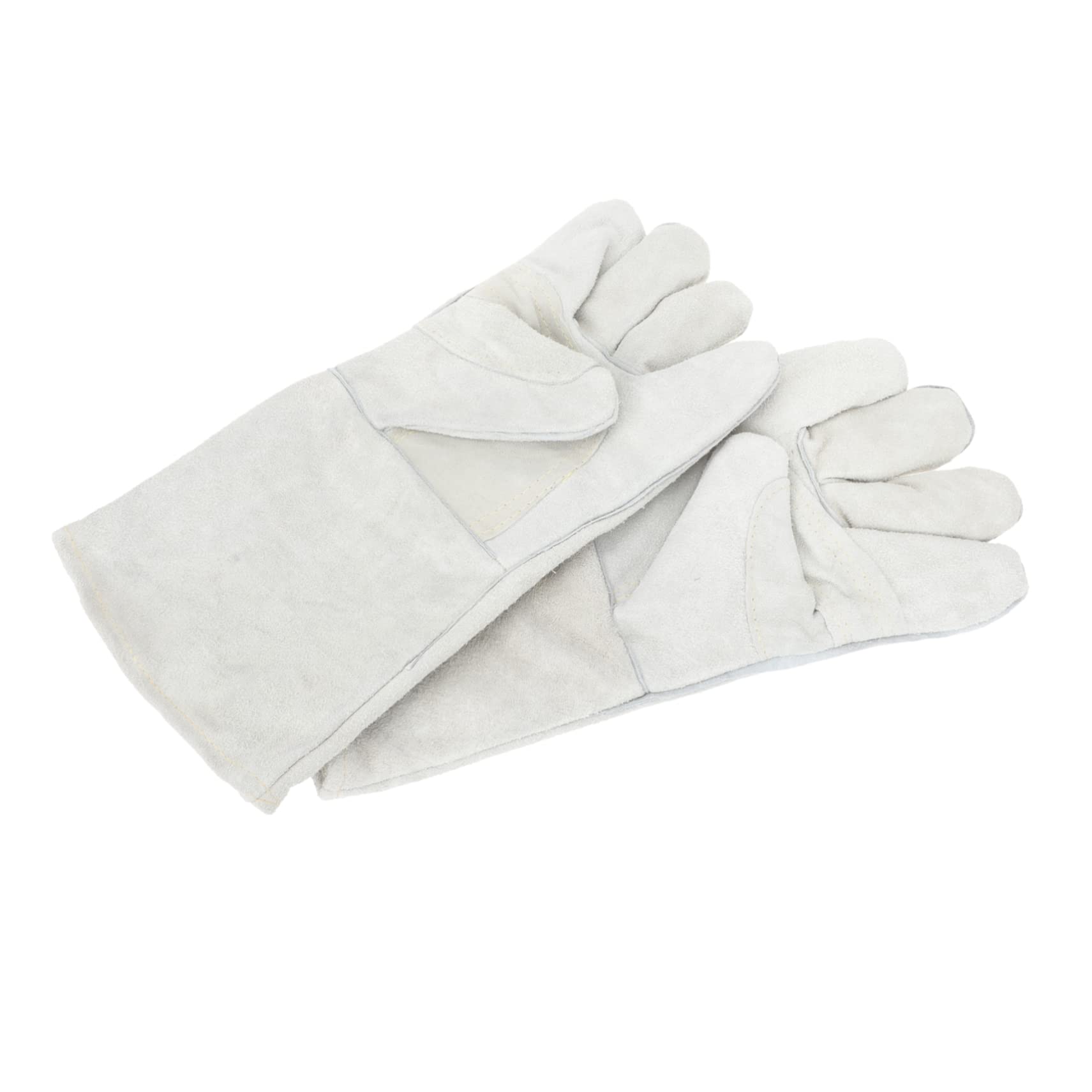 DOITOOL Protective Mittens Welding Gloves Fire Heat Resistant Extra Length Breathable Comfortable Cowhide Gloves