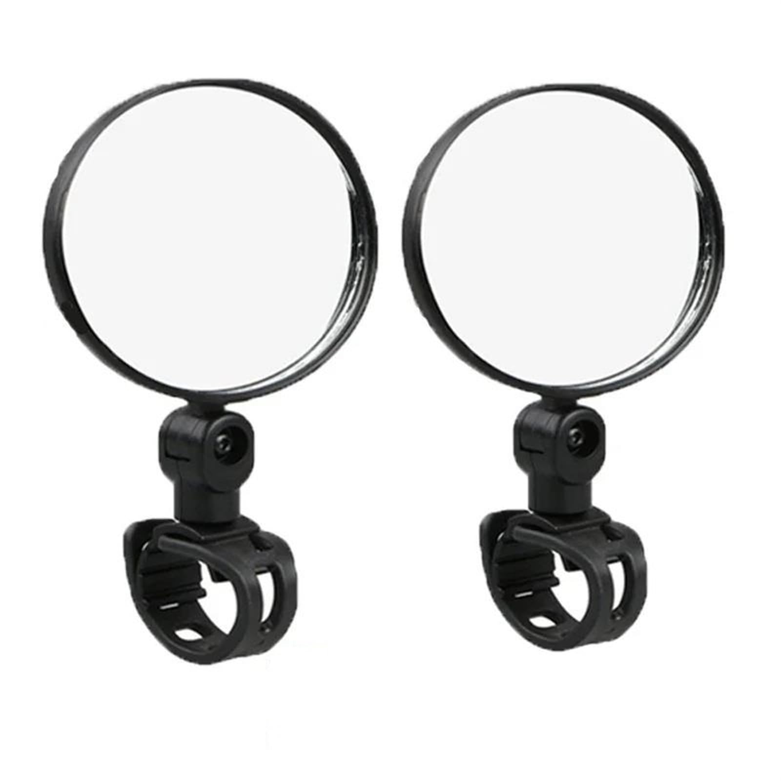 Universal-Fahrradspiegel für Fahrrad und Motorrad, 360 Grad drehbar, verstellbar, für Fahrradfahrten, Fahrradspiegel, Lenkerrückspiegel (schwarz a)