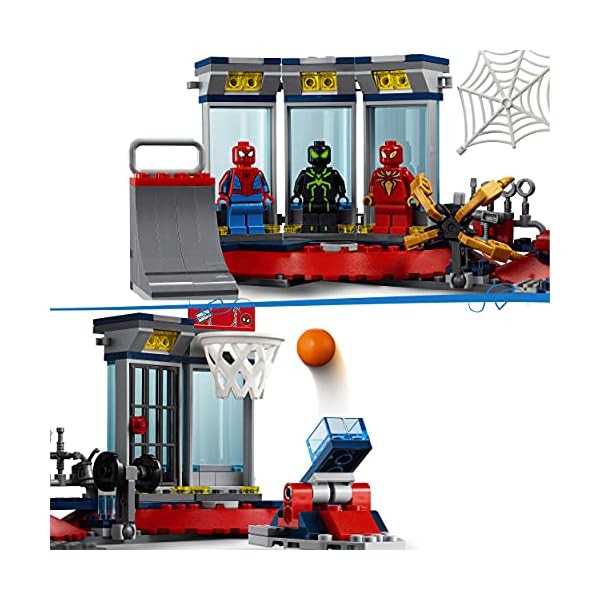 LEGO 76175 Marvel Angriff auf Spider-Mans Versteck Bauset mit Green Goblin und Venom Figuren, Superhelden Spielzeug – Bild 4