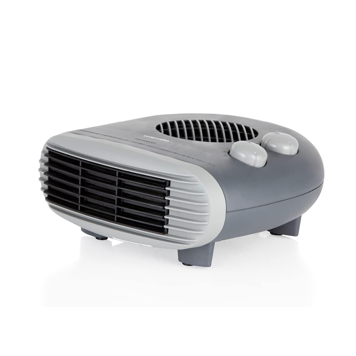 Warmlite WL44004DT Fan Heater Portable Flat 2 Heat Settings 2000W Grey