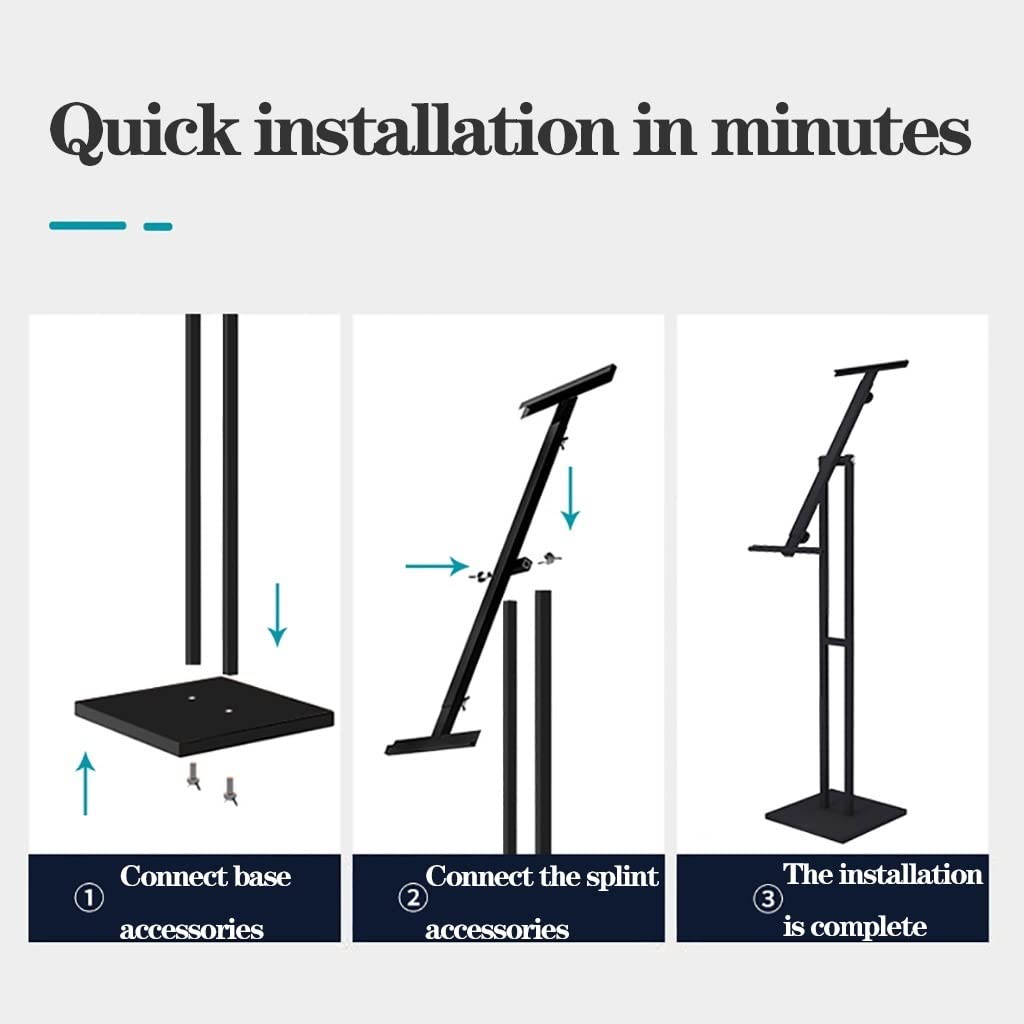 Soporte de Suelo Ajustable para Carteles y pósteres, con Base Antideslizante y Doble Cara. Ideal para exhibir Carteles, pancartas, tableros y Espuma., Upright Style