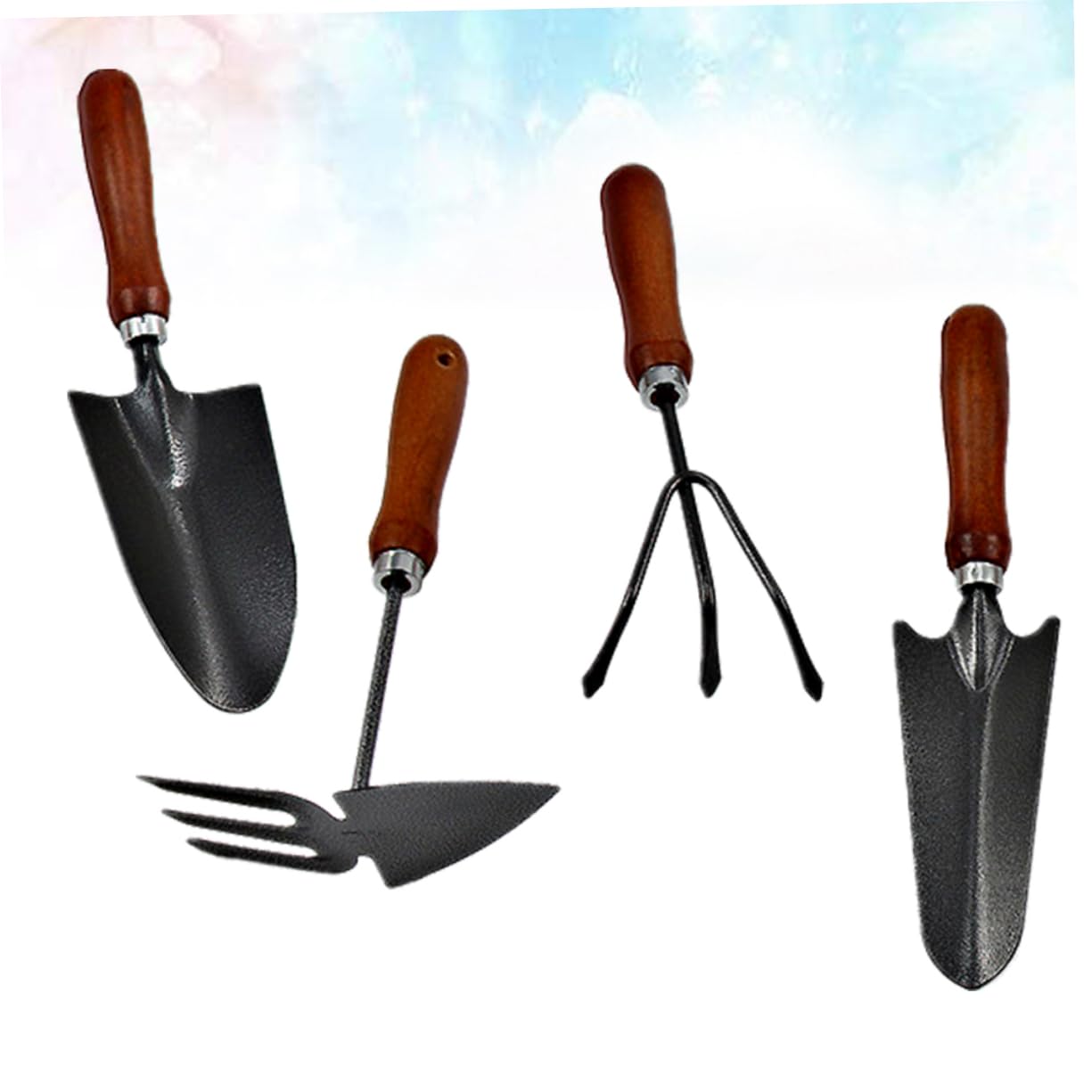 VANZACK 3 Ensembles Set De Outils De Jardin Mini Châssis Manche Ensemble Pratique pour Transplanter Désherber 4 Pièces * 3