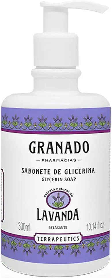 Granado Sabonete Líquido Terrapeutics, Lavanda, Lilás, 300ml