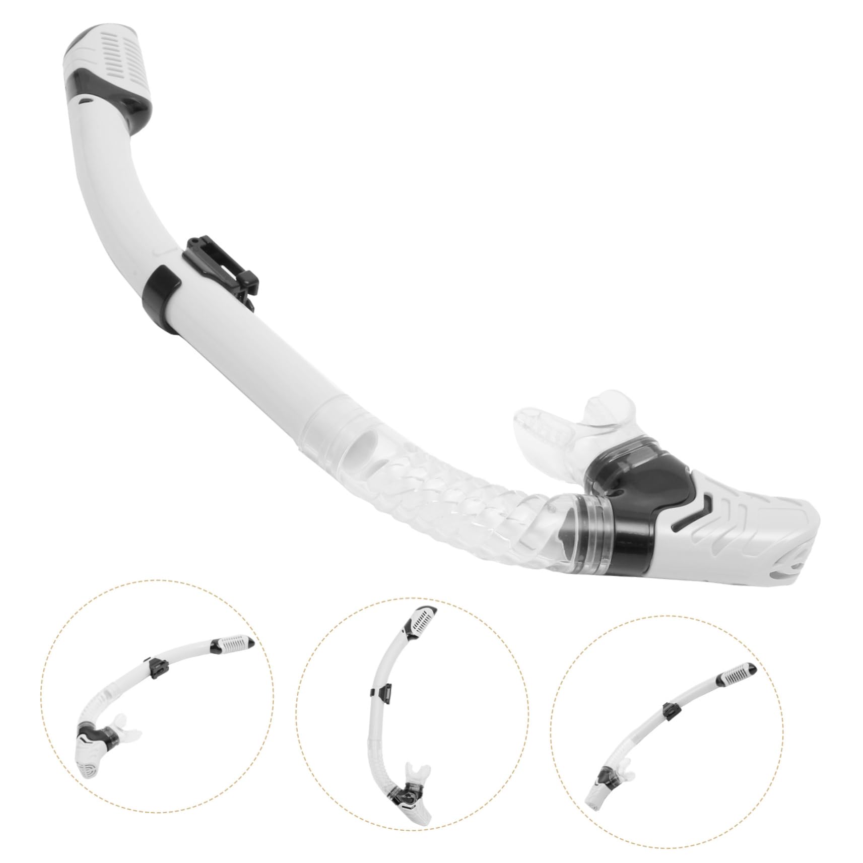 GOOHOCHY Convenient Multi-Function Dive Tube -top Design for Scuba Diving Snorkeling and Travel Lightweight and Easy to Carry Enhanced Breathing Comfort