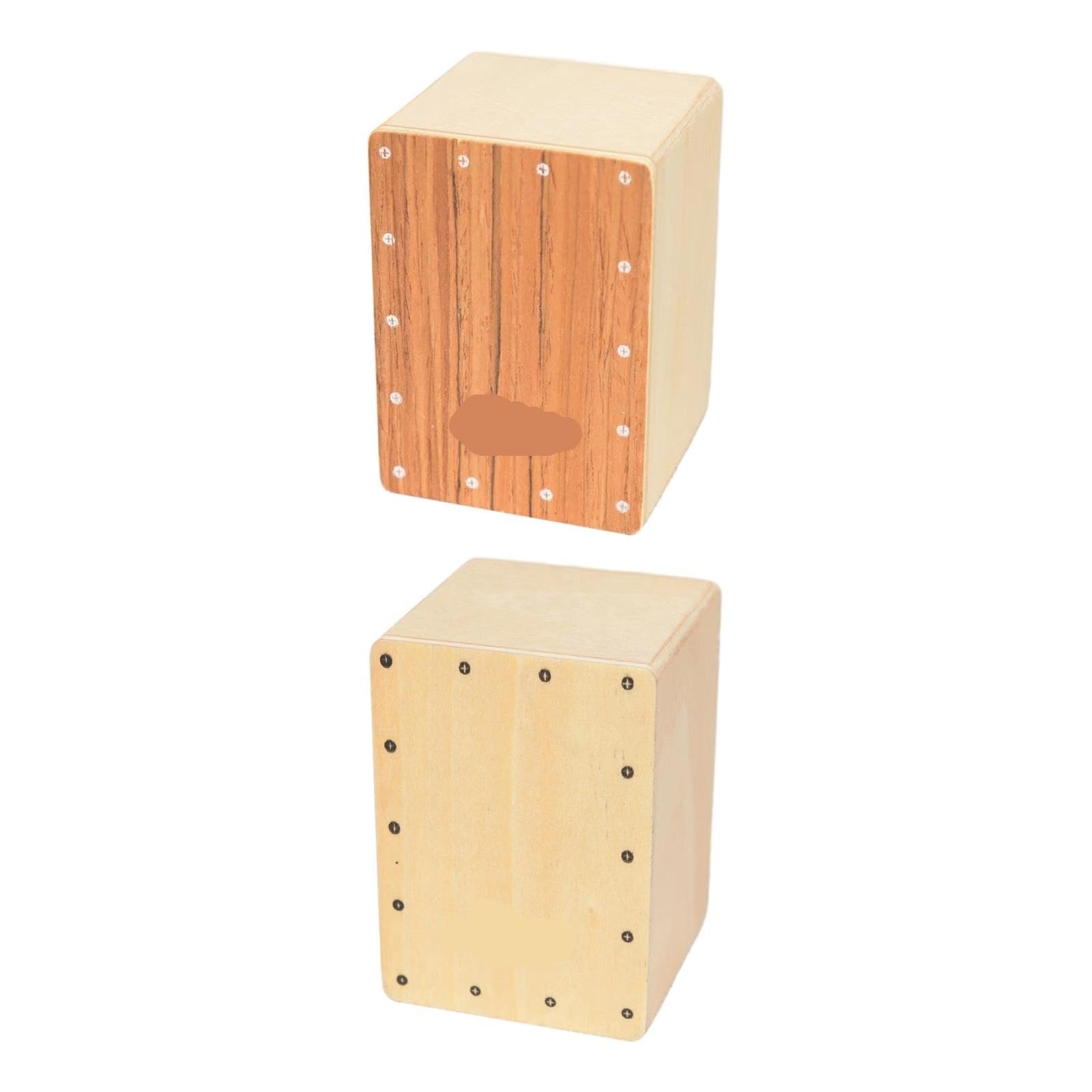 Cajon Box Drum 1 pz Cajon da viaggio, tamburo portatile, strumento a percussione in legno compatto for feste, spettacoli sul palco a casa(Wood)