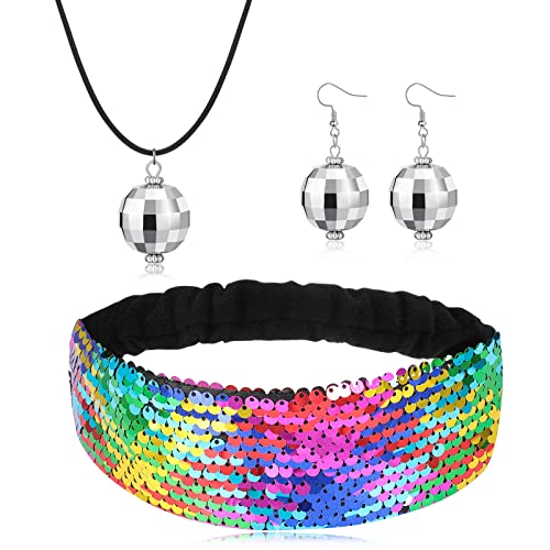 Fascia Elastica Con Paillettes Mardi Gras - Viola, Verde E Oro - Accessorio Carnevale Martedì Grasso - Foto 2