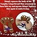 Naughty Dirty Talking Gingerbread Man Christmas Tree Ornament and Gag Gift, Tan