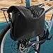 Colaxi Waterproof Bike Pannier,Bicycles Rear Rack Bag,PVC Backseat Storage Pouch for Cycling Cargo Touring Commute Traveling, Black