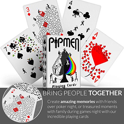 Baraja de cartas única blanca, estándar de póker miniatura 4