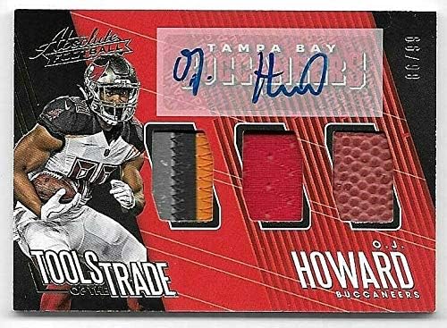 2018 Absolute TOTT Genuine Free Shipping O.J. Ranking TOP10 Howard Jersey Ball Triple Autograp Patch