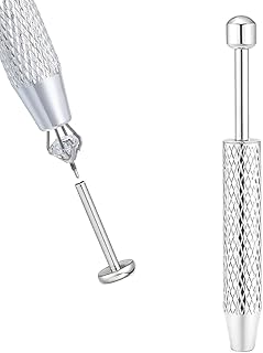 Piercing Taper Ball Grabber Tool for Changing Jewelry - 14G 16G 18G 20G Piercing Taper Flat Back Earring Applicator Tool Threadless Insertion Pin Body Jewelry Stretching Kit for Ear/Nose/Navel/Nipple/Lip/Eyebrow/Tongue