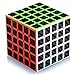 Cube de Vitesse Magique 5x5 5x5x5 Speed Cube Magic Cube Fibre de Carbone Autocollant Cadeau de Vacances pour Enfants Adultes Noir