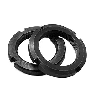 Latoor 2 Stück Schlitz-Sicherungsmuttern mit Kappen