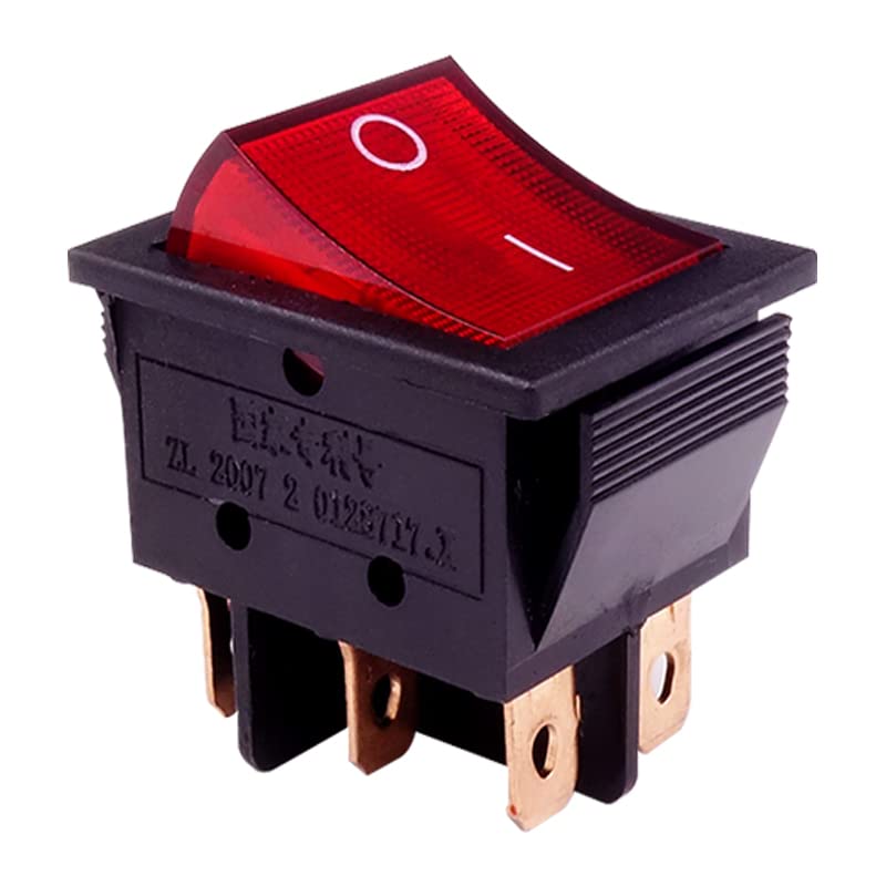 Commutateur Rocker Switch 6 Broches pour Remplacer un Interrupteur Défectueux 15A 250V
