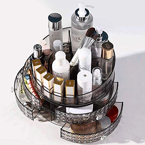Preisvergleich Produktbild Bdesign Make-up kosmetischer Aufsatz- Organizer, Multi-Funktions-kosmetische Speicher-Wasserdichtes Make-up Aufbewahrungsbox große Kapazitäts-Kosmetik Vitrine