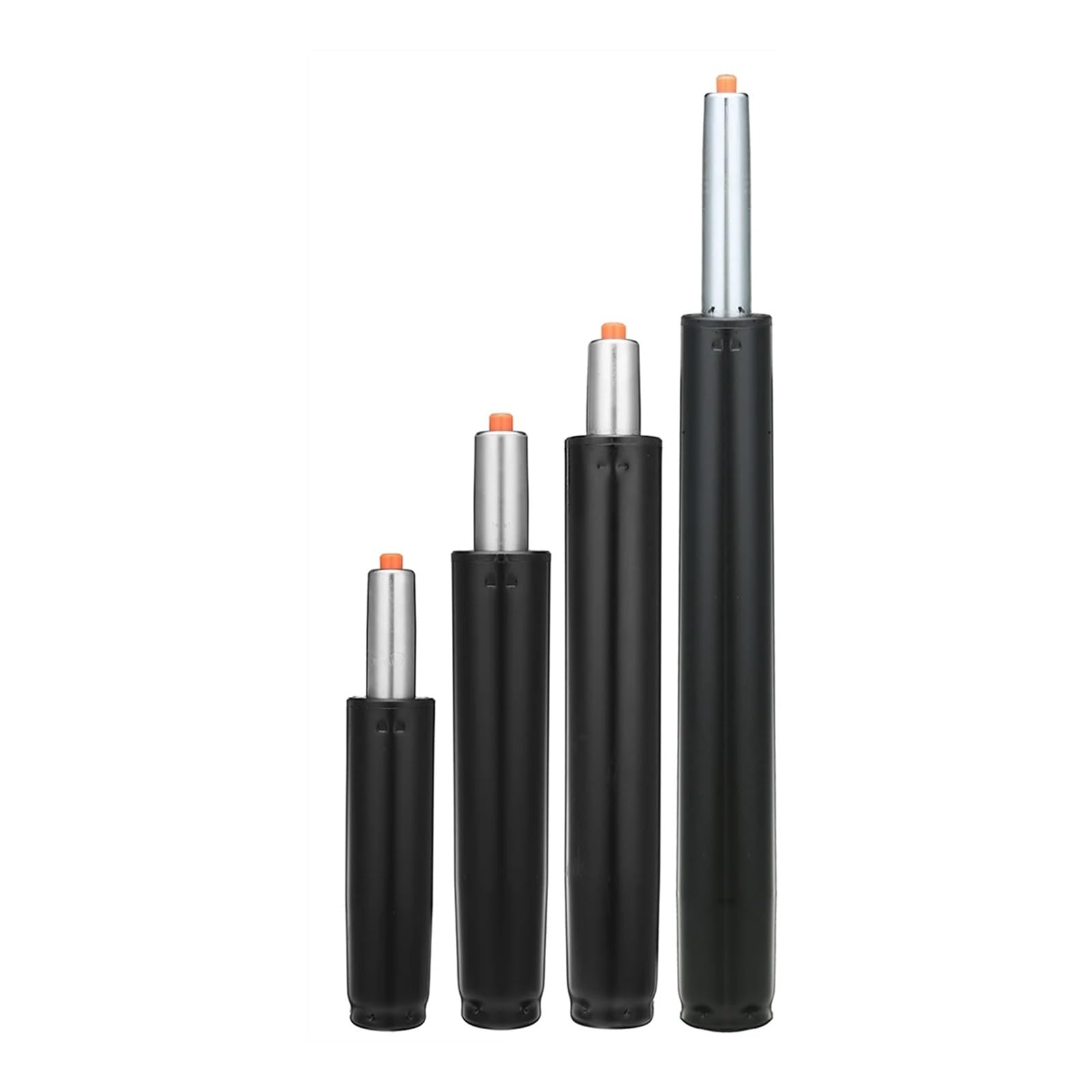 Vérin à gaz, Tailles multiples noires argentées résistantes réglables de cylindre d'ascenseur gaz(Black,100mm 8inch)
