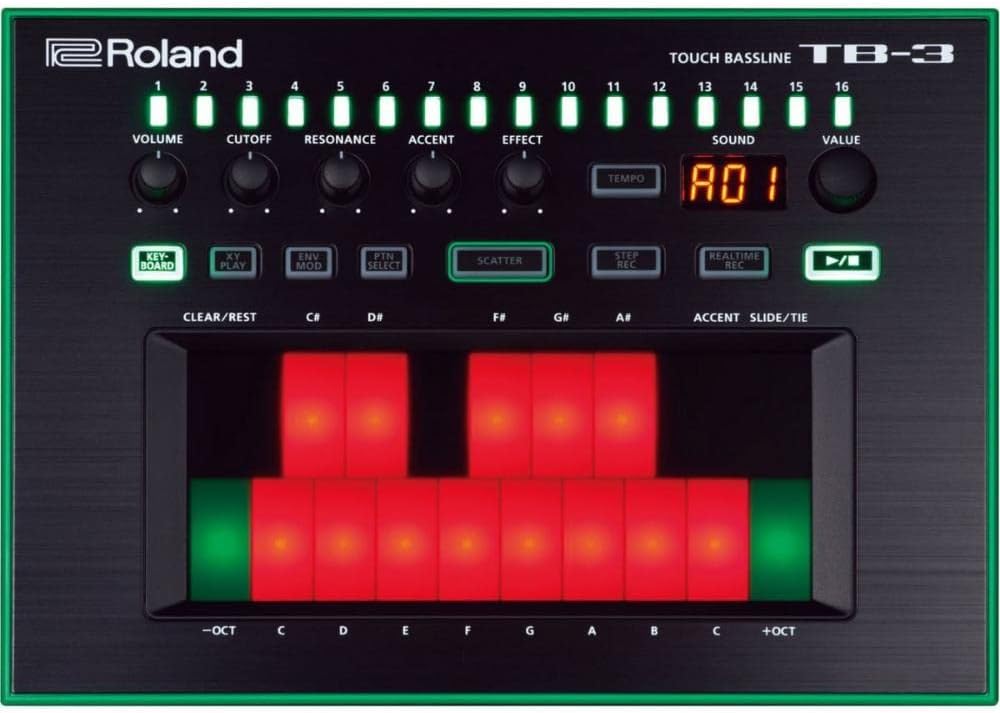 Roland TB-3 Performance Ready Touch Bassline Synthesizer