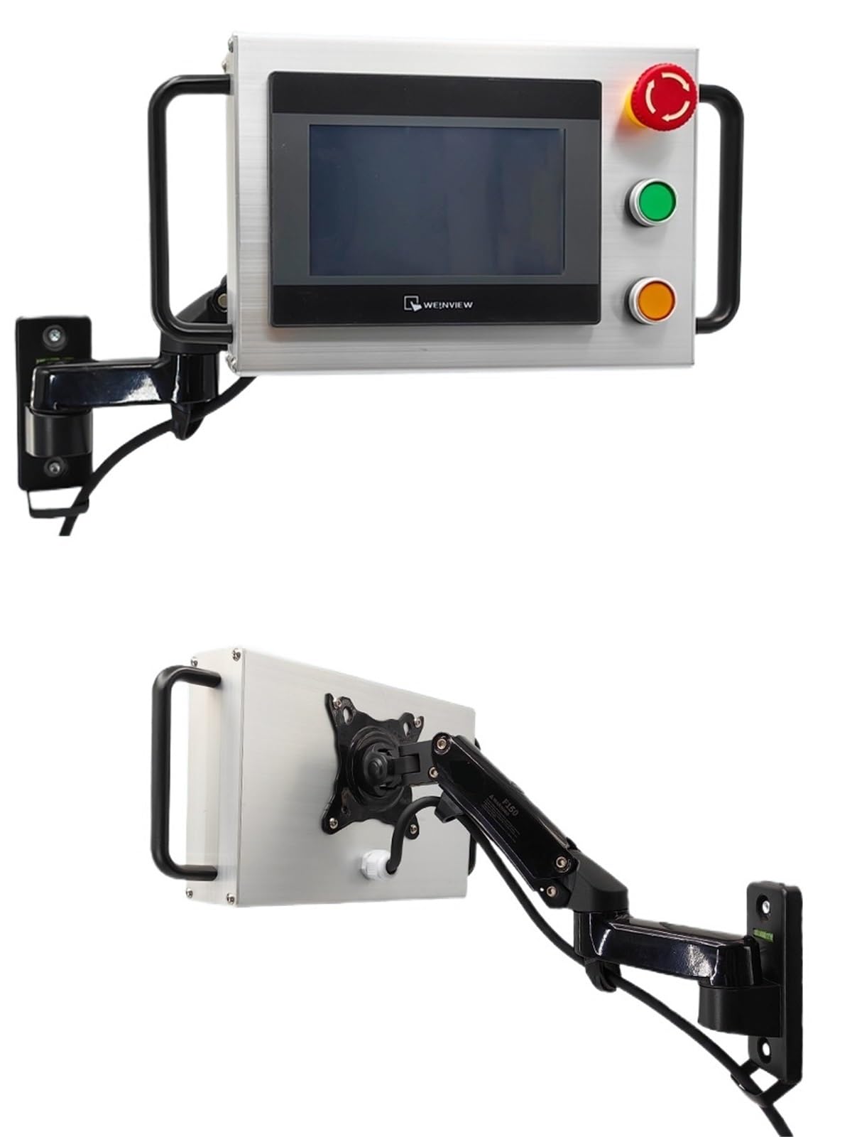 YLUPVT Touch screen bracket display cantilever mounting box lifting telescopic rotating gas pressure spring cantilever heightening bracket(D85)