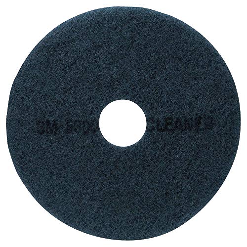 3M 08408 Low-Speed High Productivity Floor Pads 5300 15-Inch Blue 5/Carton