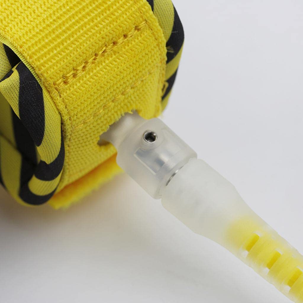 Amagogo Surfboard Leash, Robustes 6 Mm Surfboard Beinseil mit Doppelten Wirbeln, Rostfrei, Gelb 8 Fuß