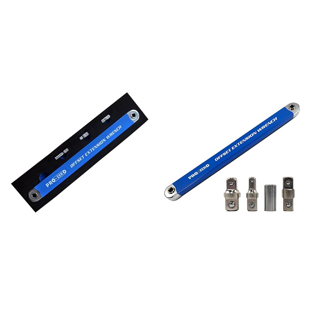 Llave de extensión compensada de Metal, herramienta mano, juego llave extensión alcance apretado multifuncional con 1/2 ajustable, Sin almacenamiento