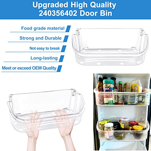 [2 Pack] Upgraded 240356402 Refrigerator Door Bin Replacement,Compatible With Frigidaire Refrigerator Door Shelf Parts Ffss2615Ts0 Lfss2612Tf0 Lfss2612Te0 Ap2549958 Fghs2631Pf4A Door Shelf Shelves #TOP6