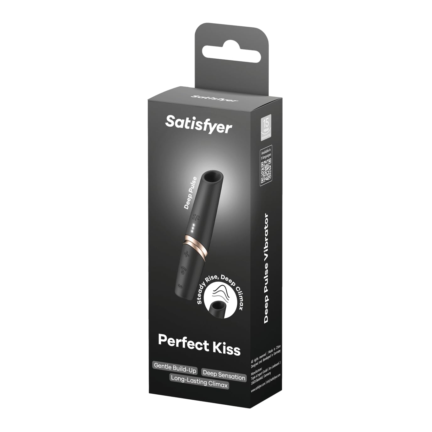 Dispositivo sexual vibrador Satisfyer Perfect Kiss | Vibrador estimulador de clítoris | Toy para el bienestar femenino | Juguete sexual para vulvas
