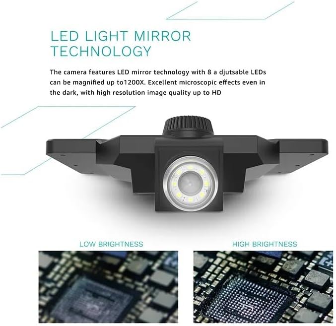 G1200 デジタル顕微鏡 1200X 電子ビデオ顕微鏡 7 インチ顕微鏡(G1200