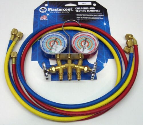Replacement For Compatible With 56161 Mastercool Air Conditioning Refrigeration Manifold w 60" Charging Hoses