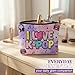 Imagen de OPVYAEU Neceser Mujer K Pop Regalos Neceser Detalles Cumpleaños Guerreras Kpop Estuch Maquillaj Mujer Niñas Llaveros K Pop Neceser para Maquillaje Complementos Viaj Autocolantes