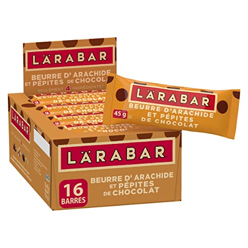 LÄRABAR Peanut Butter Chocolate Chip, Fruit and Nut Energy Bar, Pack of 16 Bars, Gluten Free, Vegan, Family Pack, Snack Bars - Image 3
