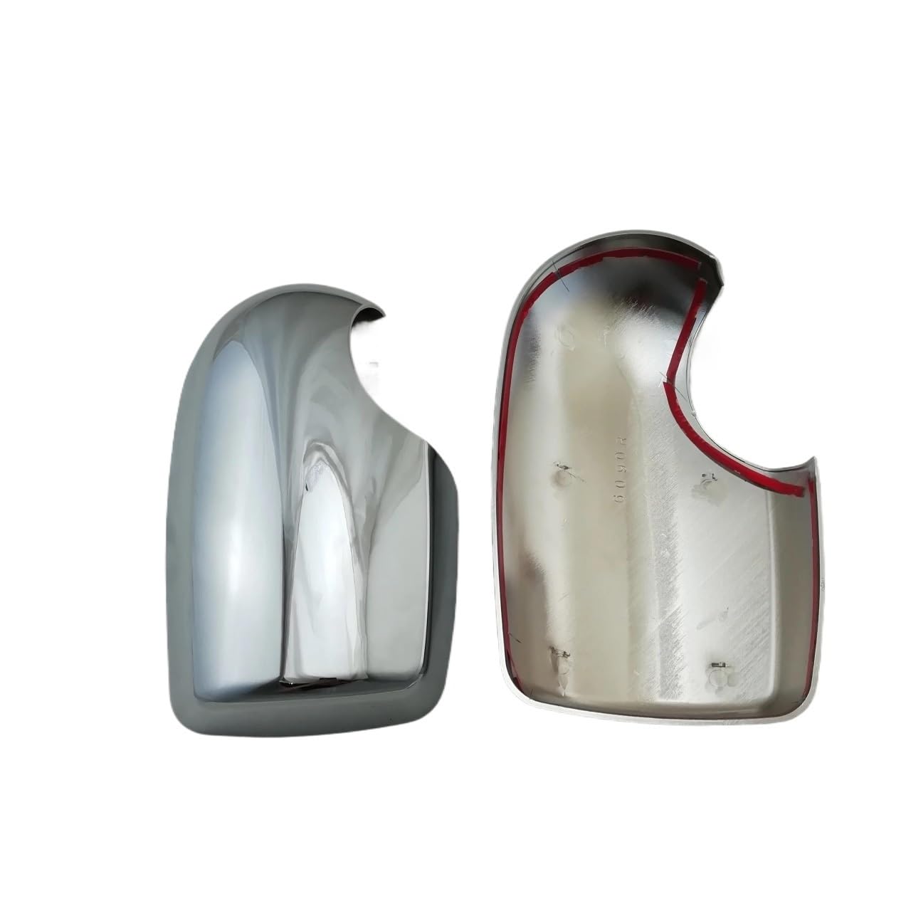 Auto Cromato Retrovisore Porta Specchio Copertura Trim Pasta Stile per F&ORD per Transit per Tourneo 2008-2014 2 PZ Calotta Specchietto Retrovisore