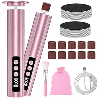 Vautvis Pedicure Elettrico Professionale Pied, 1 Pezzo Raspa Piedi Professionale Elettrico con 9 velocità, Lima per Piedi E Talloni, Rimuovi Calli Piedi Fresa Lima Talloni Cura Pulizia Calli