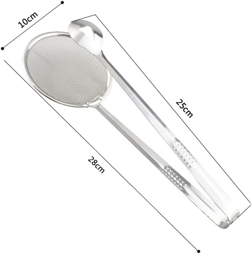 Multifunction Stainless Steel Sieve Filter Spoon Fried Food Oil Strainer Clip Handheld Cooking Tools Gadgets