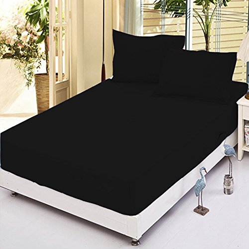 Lawrence Caprino 100% Cotton 200 Thread Count House Wife Pillow Case (BLACK) โ image 1