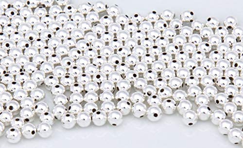 100Pcs Adabele Authentic 925 Sterling Silver Seamless Smooth 2.5Mm (0.1 Inch) Tiny Round Spacer Beads For Jewelry Making Ss141 #TOP1