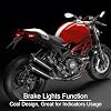 Kinstecks 4PCS Motorcycle Indicators Flowing Turn Signal Lights Motorbike Turning Indicators Daytime Running Lights Brake Lights 12V for Motorcycle Motorbike LED Amber White Red