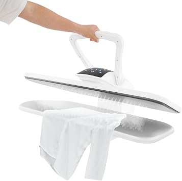 36Inch Intelligent Steam Press, 1600W Professional Digital Steam Press Iron with LCD Screen, 5 Fabric Modes, Ironing Machine for Home Commercial Use White, 36Inch