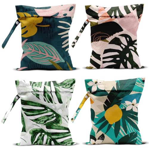 zcyxuuw 4 Pcs Waterproof Beach Essentials - Wet/Dry Bags for Pool, Swimsuit, Diapers, Makeup, Cruises & Travel