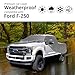 Car Covers Weatherproof Max Truck Cover & Warranty Compatible with Ford 1999-2019 F-250 SuperCab, 6.75– Outdoor Cover, Prevents Theft with Cable Lock