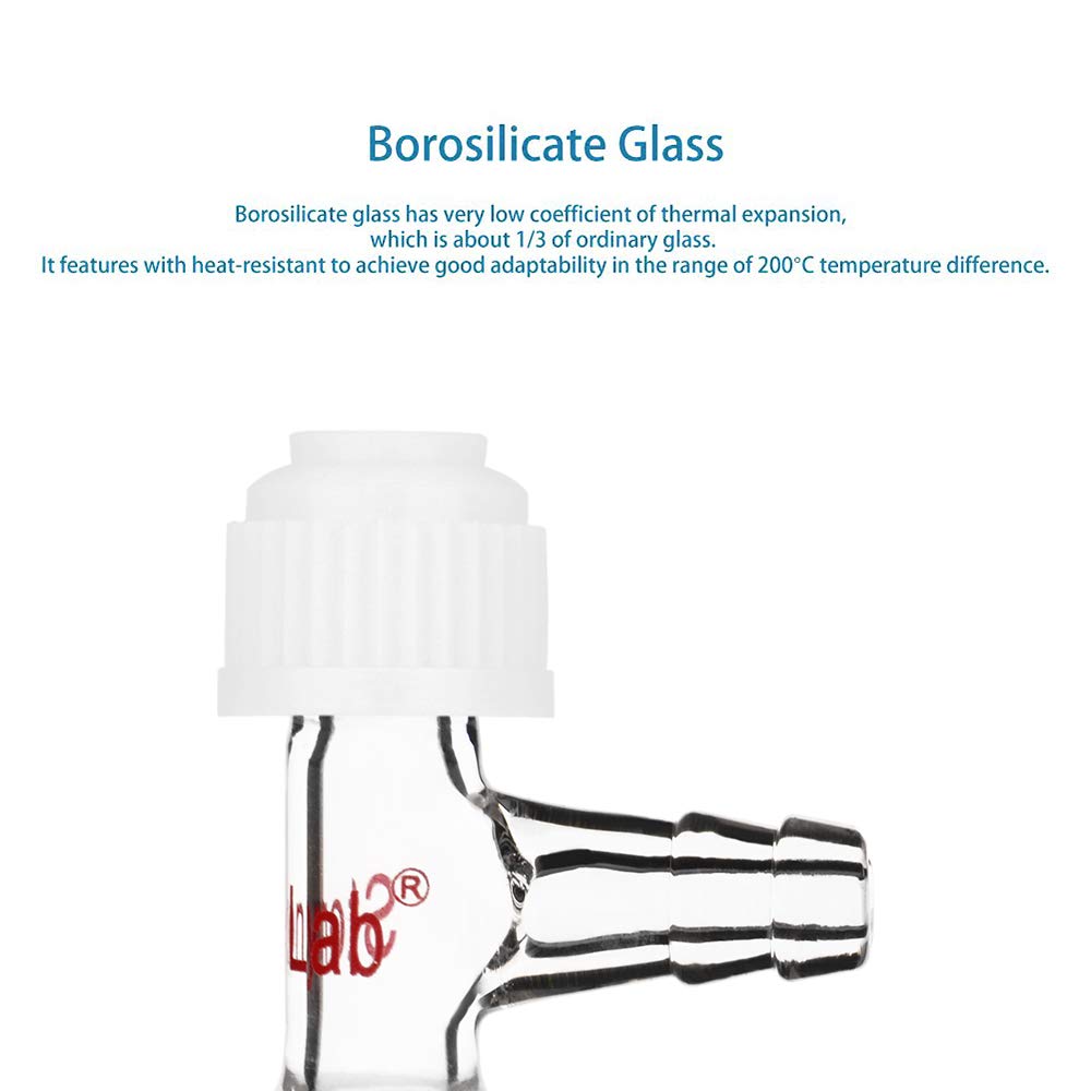 Stonylab Termometro Adattatore 24/40 Giunto Interno - 110 Mm, Vetro Borosilicato Per Laboratorio - Foto 12