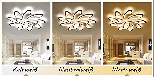Plafonnier LED salon et chambre avec éclairage modulable blanc - 5