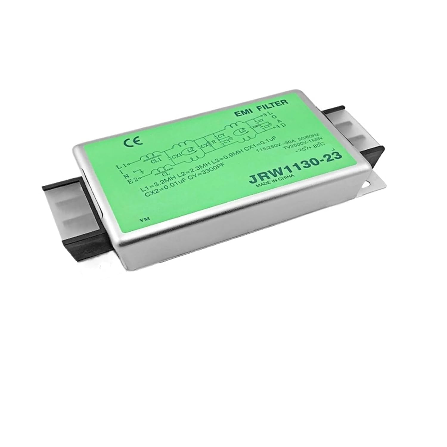 car on-Board Power Filter Purifier 220V380V AC Audio Audio Anti-Interference(30A Current 0.25MA JRW1130-23A)