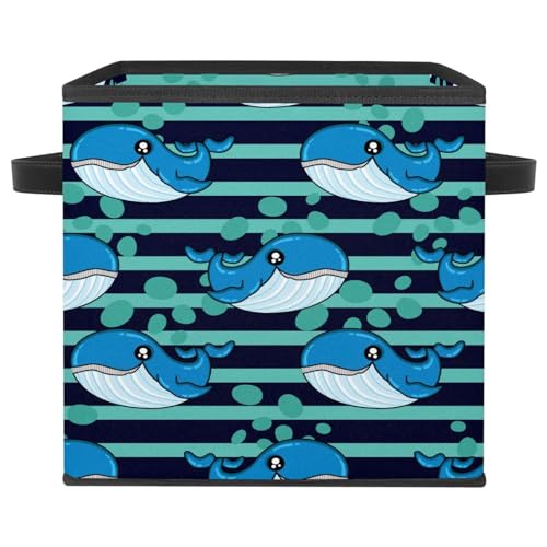 Boîte de rangement en tissu premium au design océan soigné
