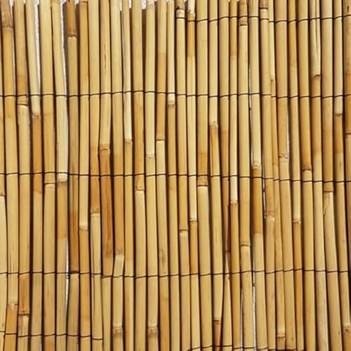 Generico VERDELOOK | Arella Cina Premium Quality in Cannette di Bamboo Pelato, Diametro 6 mm, 2x5 M, bambù per coperture gazebi Recinzioni e Decorazioni+