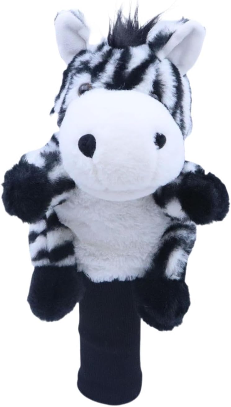 Soft Plush Golf Wood Driver Headcover Golf Club Head Cover Stuffed Knitted Gift Golf Supplies for Festivals Sports Adults